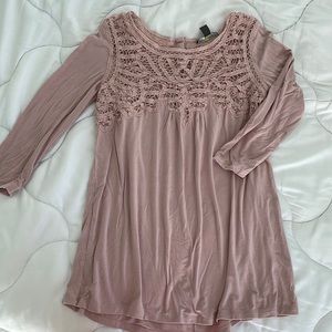 Knit maternity long sleeve top